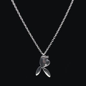 Silver Playboi Carti Playboy Necklace